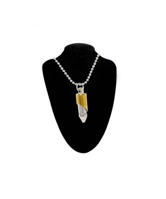Men Silver Coated Golden Combo Bullet Pendant Jewelry 1