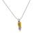 Men Silver Coated Golden Combo Bullet Pendant Jewelry