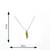 Men Silver Coated Golden Combo Bullet Pendant Jewelry