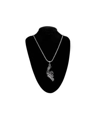 Men Silver Coated Gun Antique Men Pendant Jewelry 1