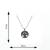 Men Silver Coated Star Design Round Pendant Jewelry