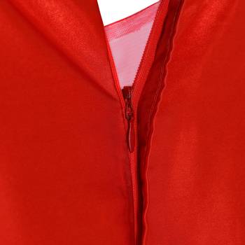 Red gown with sequence on chest 3