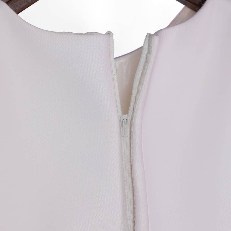 Pink cow stylish embroidered flared party gown -Lilac