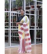 Multicolor handwoven cotton saree