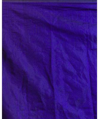 Blue handwoven matka silk saree 5