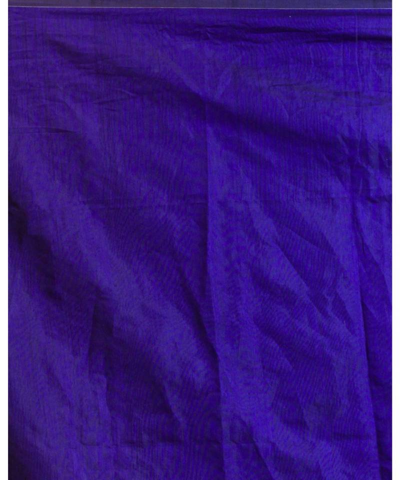 Blue handwoven matka silk saree
