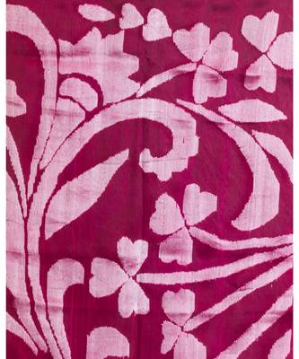 Pink matka silk jamdani saree 5