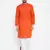 Orange plain cotton men-kurtas