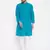 Blue plain cotton men-kurtas