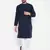 Blue plain cotton men-kurtas