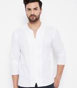 White plain cotton men-kurtas