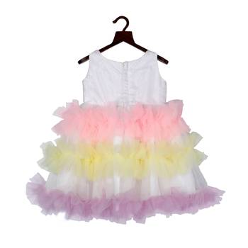 Unicorn frilly multicolour dress 2