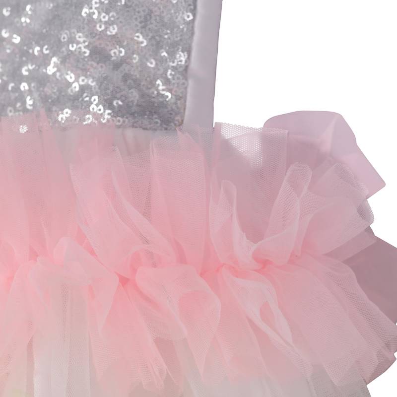 Unicorn frilly multicolour dress