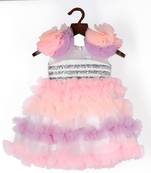 Unicorn frilly multicolour dress