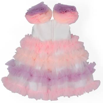 Unicorn frilly multicolour dress 2