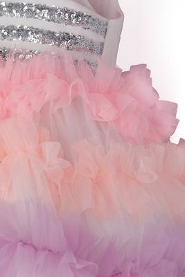 Unicorn frilly multicolour dress 3