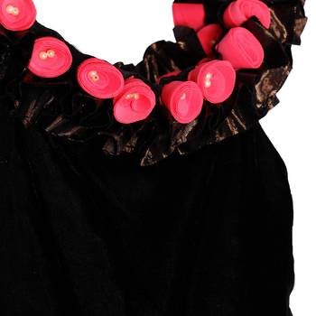 Pink Cow stylish party off shoulder floral gown -Pink 3