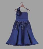 Navy blue gown with tassel lace