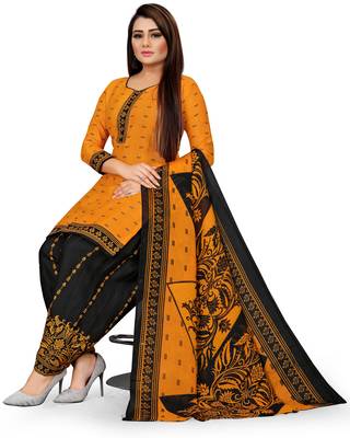 Yellow geometric print cotton salwar 3