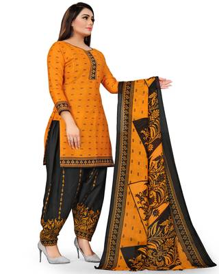 Yellow geometric print cotton salwar 4
