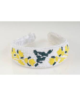 Sun in Snow Beaded Headband 3