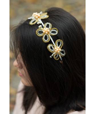 Lucid Butterfly Pearls Headband 1