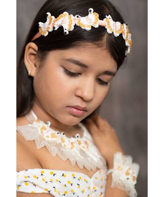 Spring Butterflies Lace Headband 1