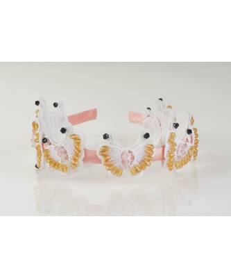 Spring Butterflies Lace Headband 3