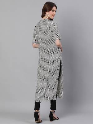 Blue woven viscose ethnic-kurtis 3