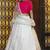 White And Pink  Color Embroidered Work Womens Semi Stitched Lehenga With Unstitched Choli  