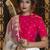 White And Pink  Color Embroidered Work Womens Semi Stitched Lehenga With Unstitched Choli  