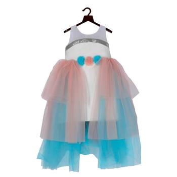 Sleeveless Unicorn gown in Multi Color 1