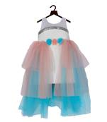 Sleeveless Unicorn gown in Multi Color