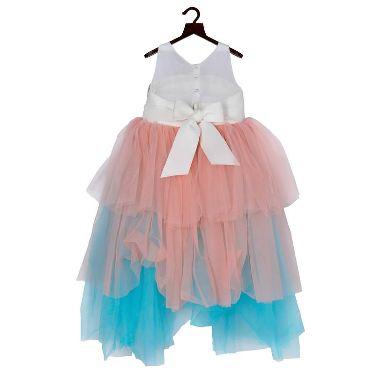 Sleeveless Unicorn gown in Multi Color