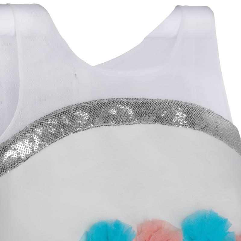 Sleeveless Unicorn gown in Multi Color