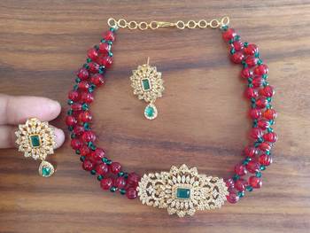 Multicolor agate necklaces 1