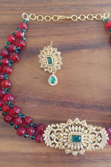 Multicolor agate necklaces