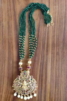 Green agate necklaces
