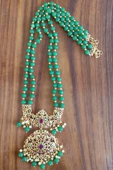 Green agate necklaces