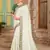White woven silk saree with blouse