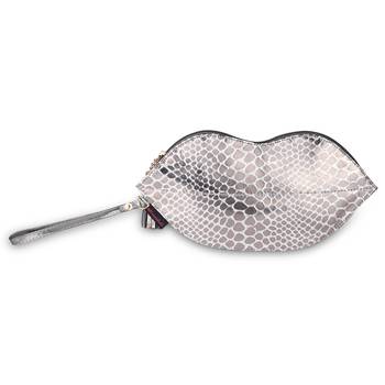 NFI essentials Cosmetic Bag Makeup Pouch for Women Stylish Pouches for Makeup Accessories Storage (Silver) 1
