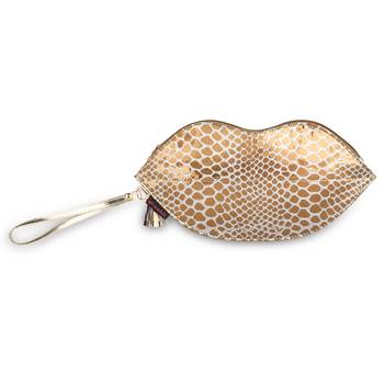 NFI essentials Cosmetic Bag Makeup Pouch for Women Stylish Pouches for Makeup Accessories Storage (Gold) 1