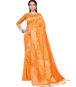 Gold art silk saree Daily Wear Saree