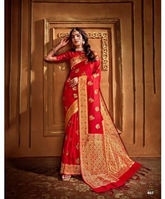 Maroon Thread Work Spun Cotton Daily & Party Wear Saree With Blouse 1