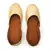 Purely Lush Plain Golden Handcrafted Punjabi Jutti for Women Mojari Khussa
