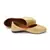 Purely Lush Plain Golden Handcrafted Punjabi Jutti for Women Mojari Khussa
