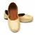 Purely Lush Plain Golden Handcrafted Punjabi Jutti for Women Mojari Khussa