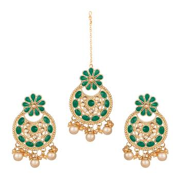 Green maang-tikka 1