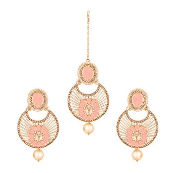 Pink maang-tikka 1
