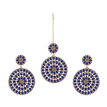 Blue maang-tikka 1